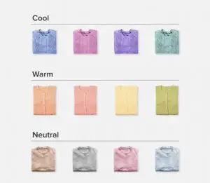 Clothes colors for neutral undertones 