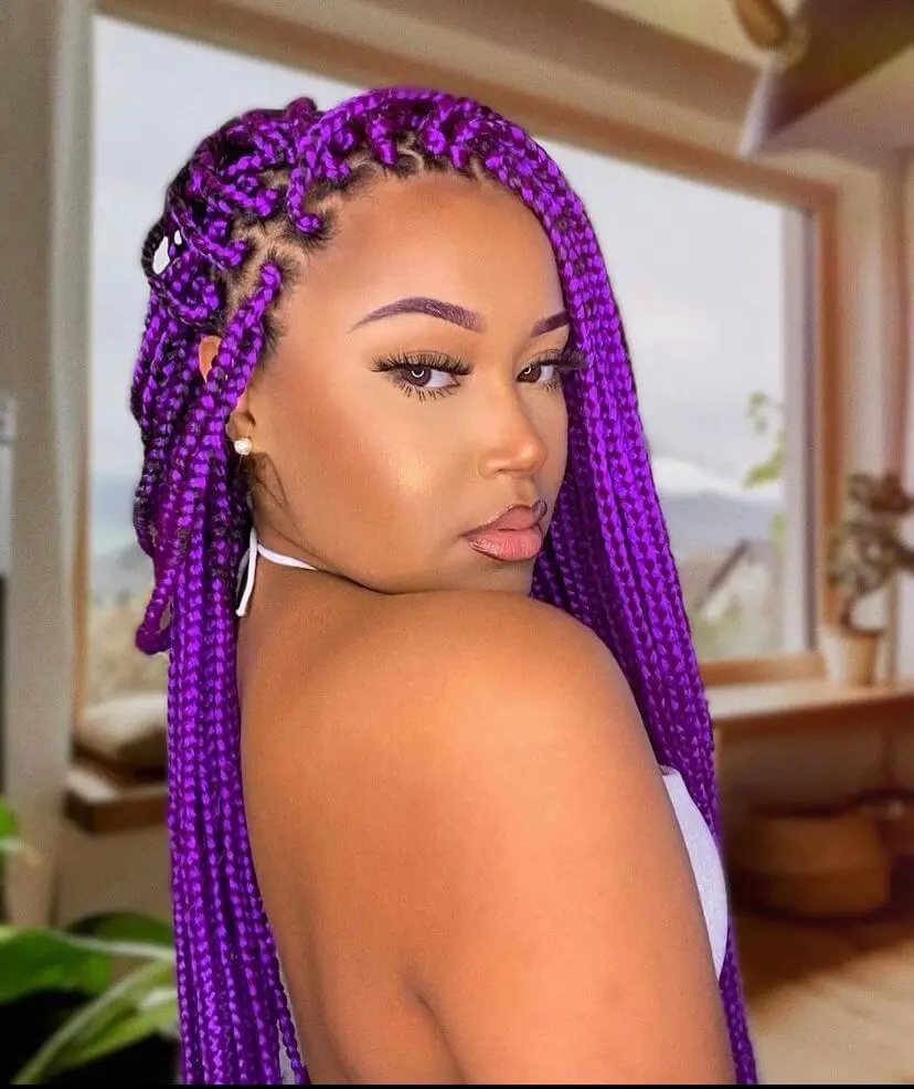 Purple braids 