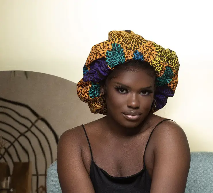 Ankara print bonnet