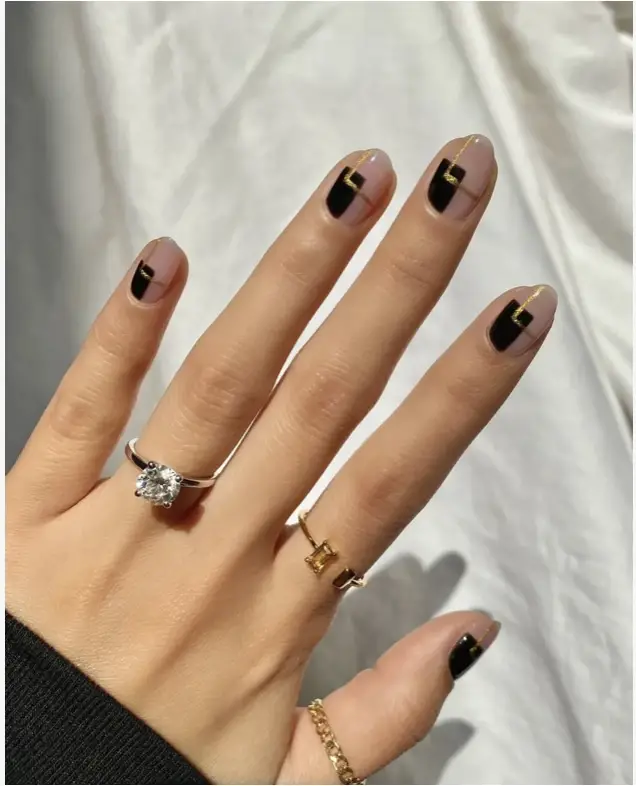 Edgy nail design 