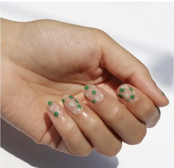 Dotted nail design