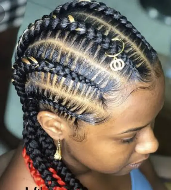Braids with accessories 
