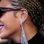 Beyonce with helix piercing