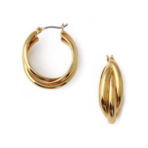 Interlocking hoop earrings 