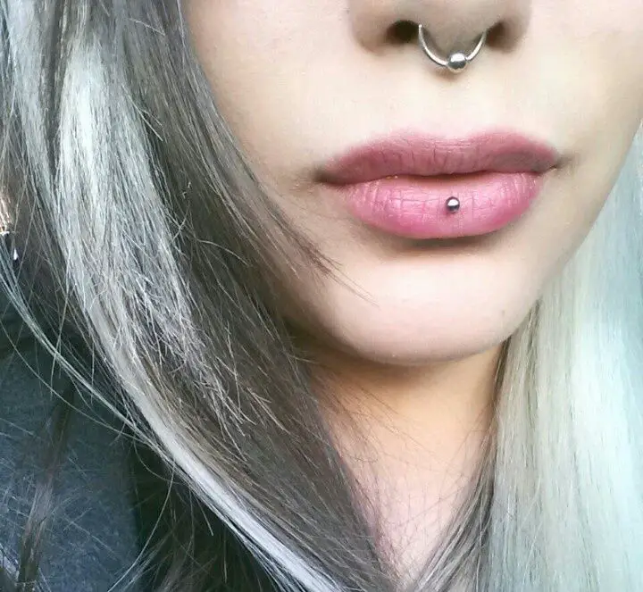 Lip piercings