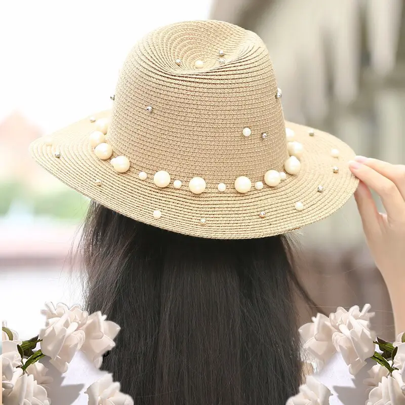 beaded caps for sun and beach