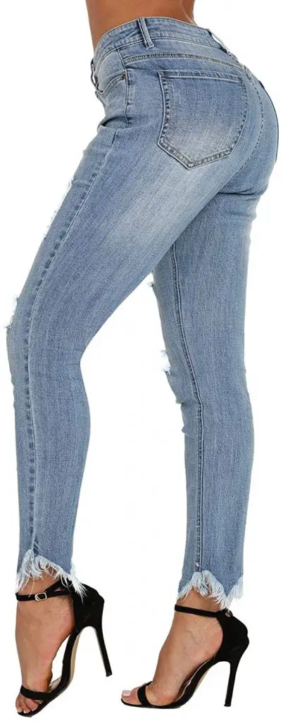 Frayed jeans