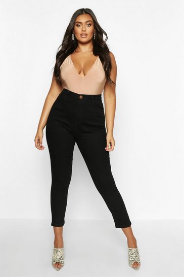 black high waist jeans