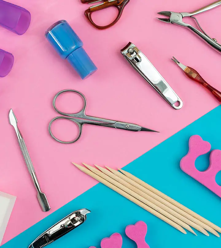 the tools needed for manicure