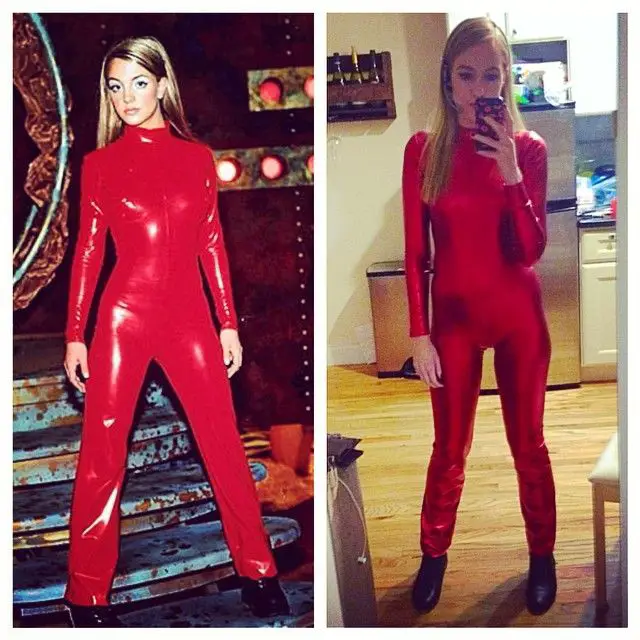 the red cat suit Britney spears costume
