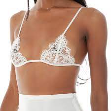 triangle cups lace bra