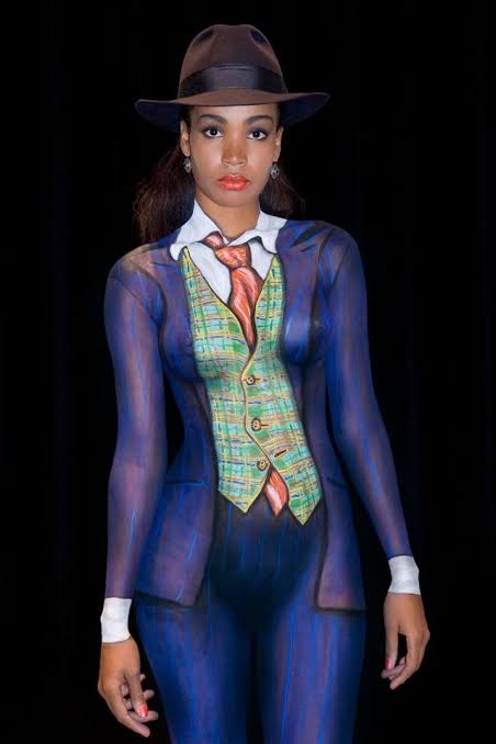 Full body suit painting design 