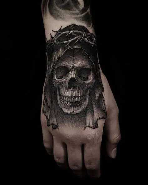 Gothic Tattoo skull face