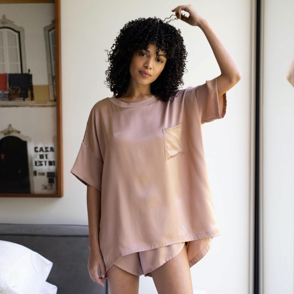 washable oversized t-shirt and shorts