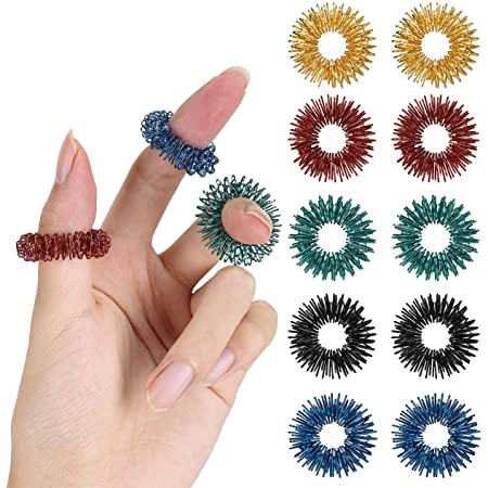 Mr. Pen Spiky sensory rings, 10-pack 