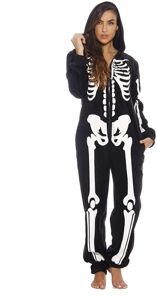 skeleton onesies sleepwear
