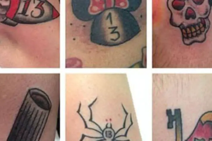 tiny Friday the 13th tattoos