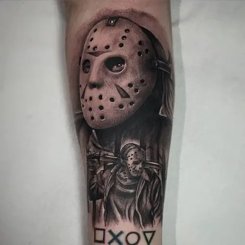 Jason Voorhees Friday the 13th tattoos 