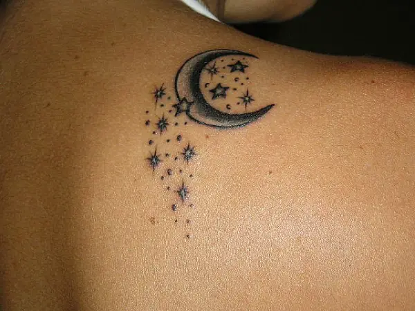 tattoos of moons and stars