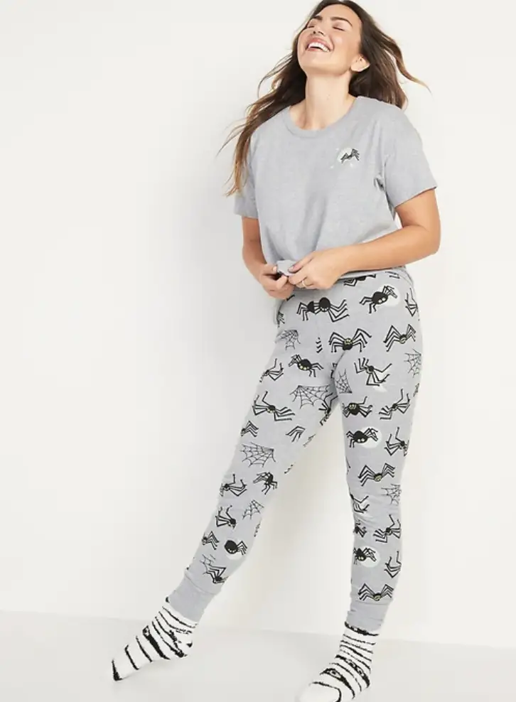 scary spider pajamas set