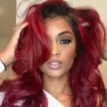 red hair on a black woman