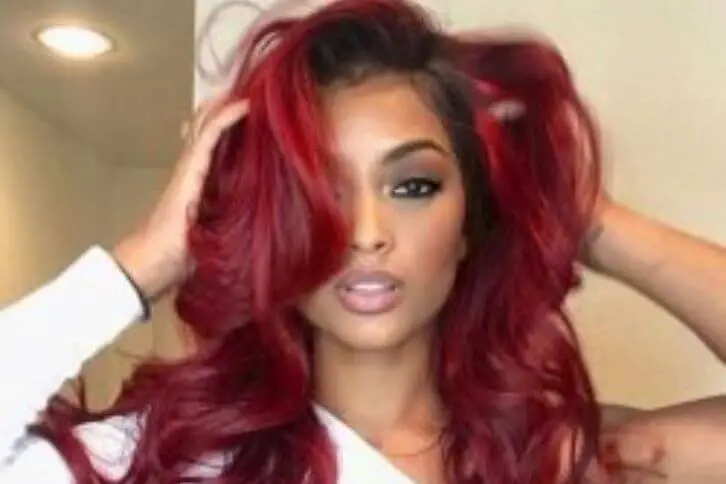 red hair on a black woman