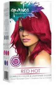 sparks red hot dye
