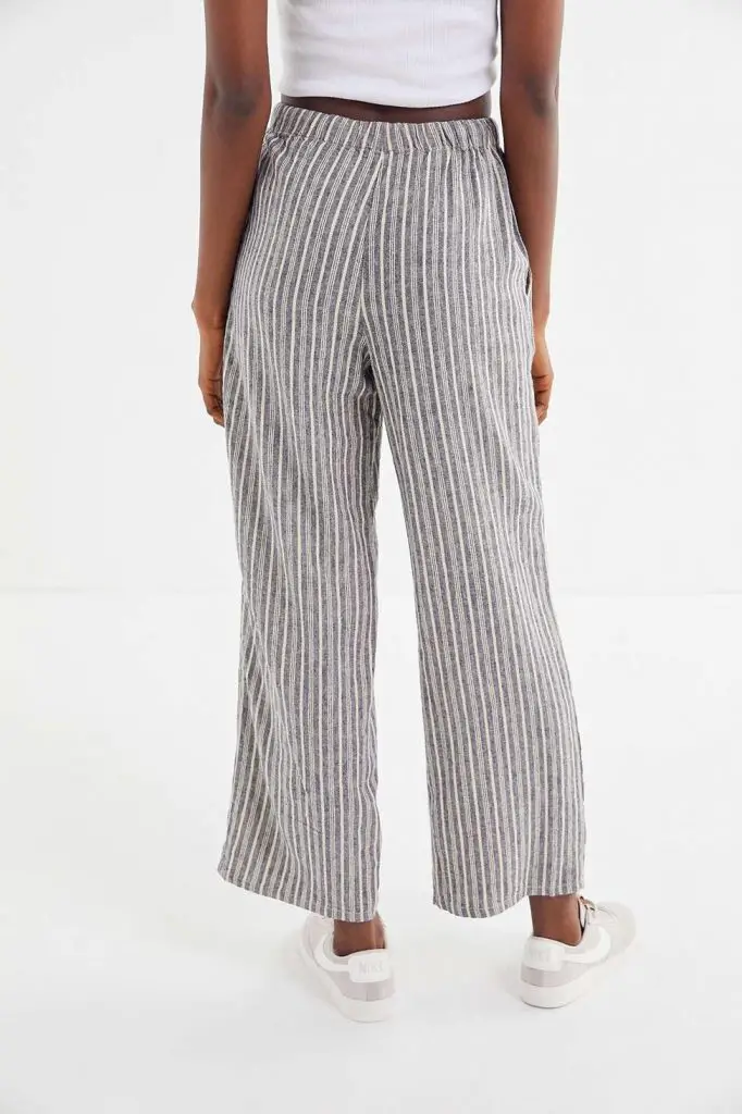 designer-Blue-Uo-Chance-Striped-Linen-Pull-on-Pant