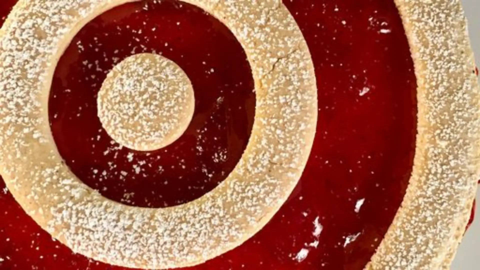 Linzer strawberry cheese cake by Carla hall