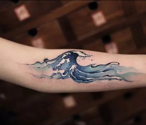 Strength wave tattoo
