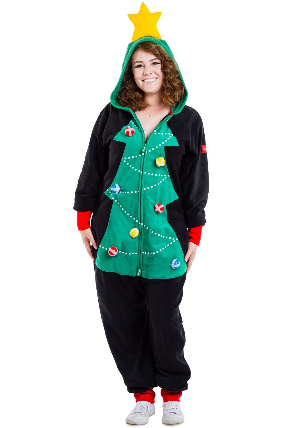 tipsy elves christmas tree onesie