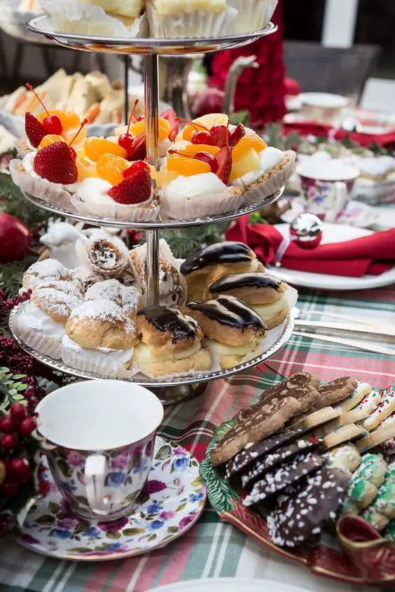 black christmas tea party