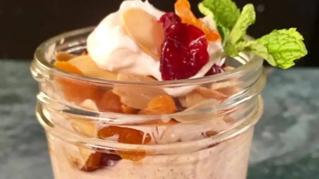 dried fruit overnight oatmeal parfait