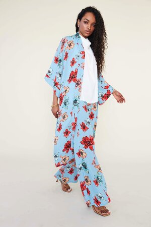 festive floral kimono set by Ibtihaj Muhammad