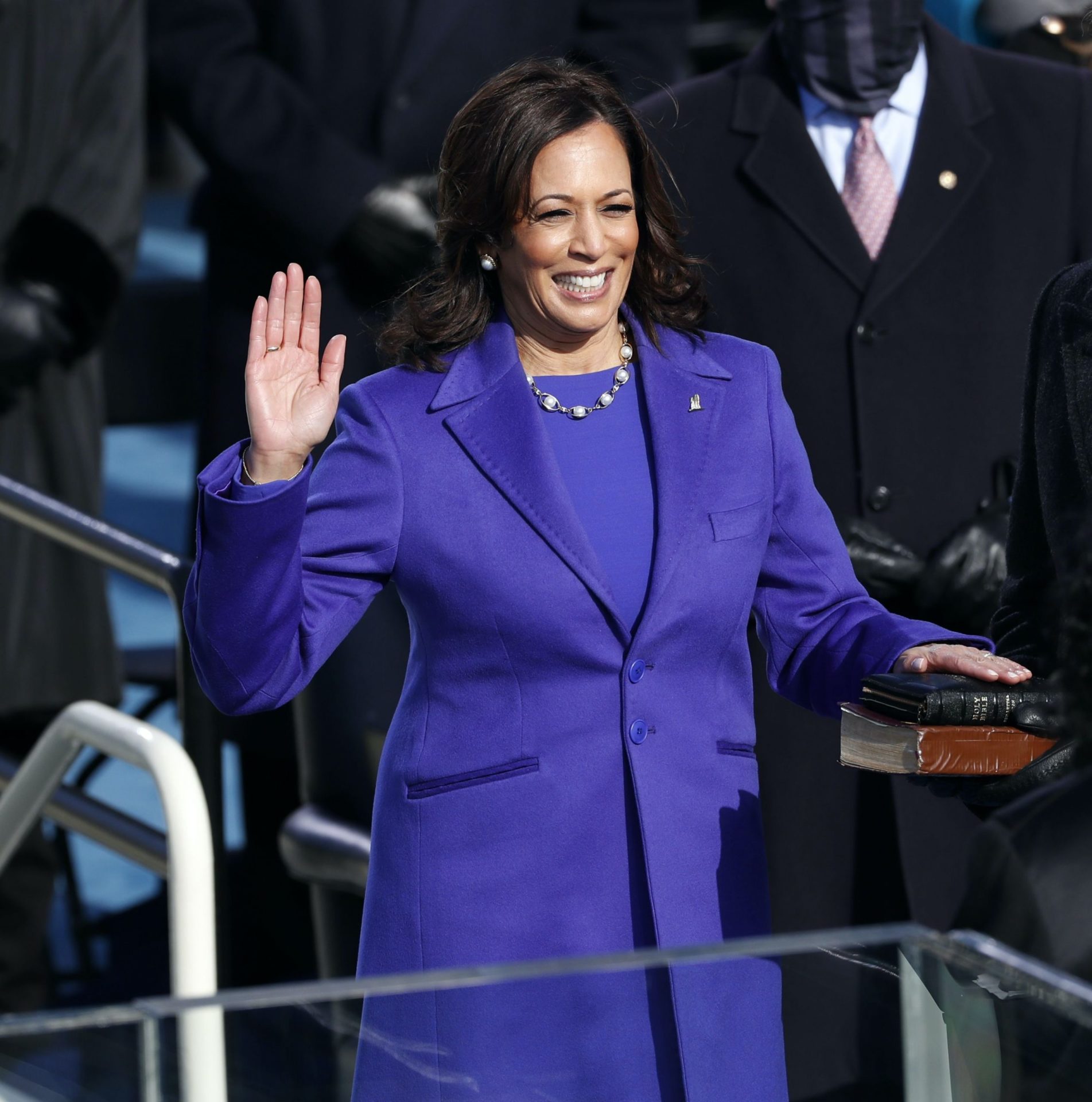 the purple inauguration dress