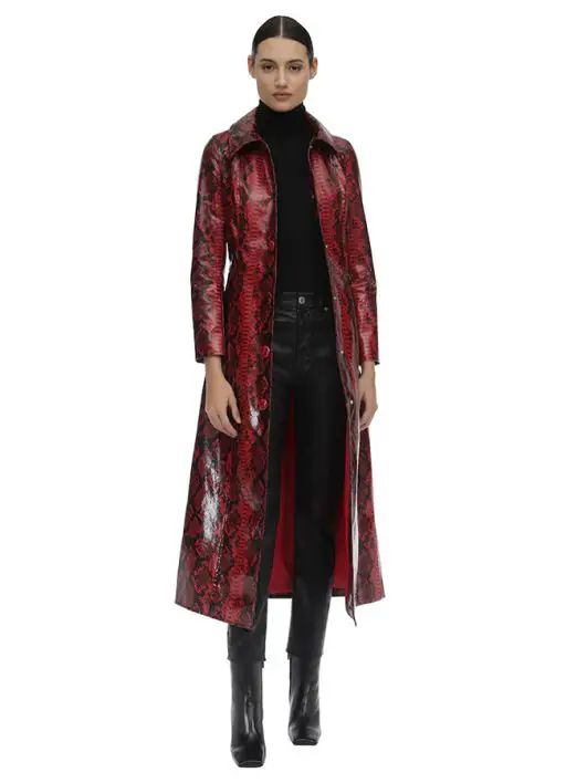 STAND-Mia-Printed-Faux-Leather-Trench-Coat-