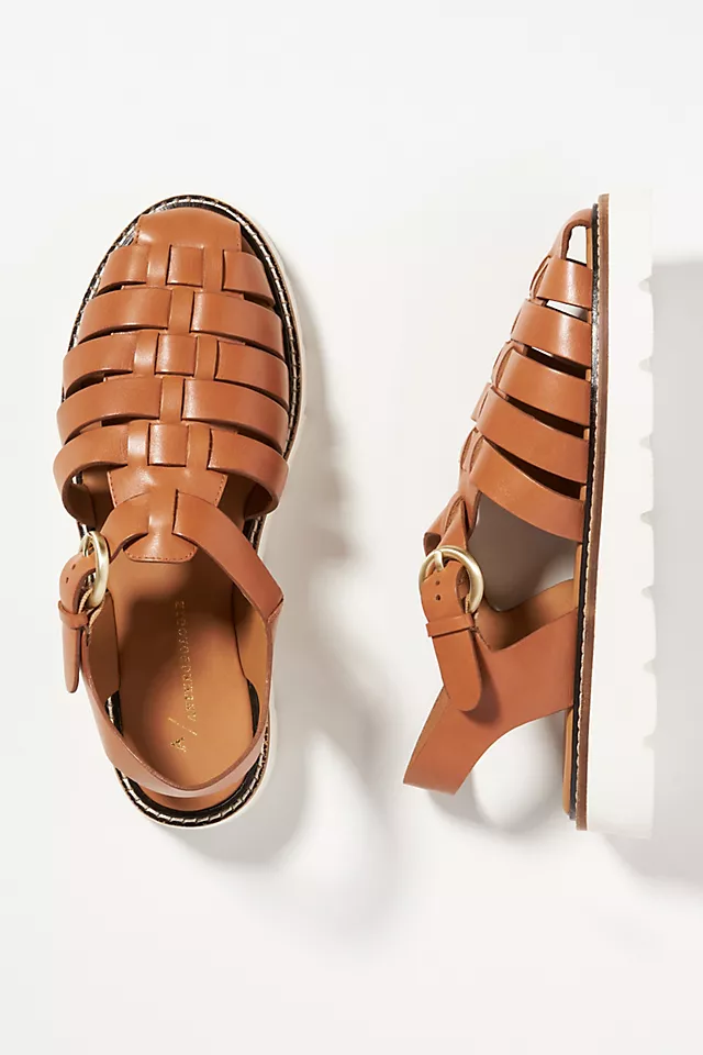 Brown fisherman sandal