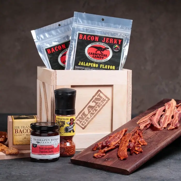 bacon lover Valentine's Day gift ideas for him bacon crate