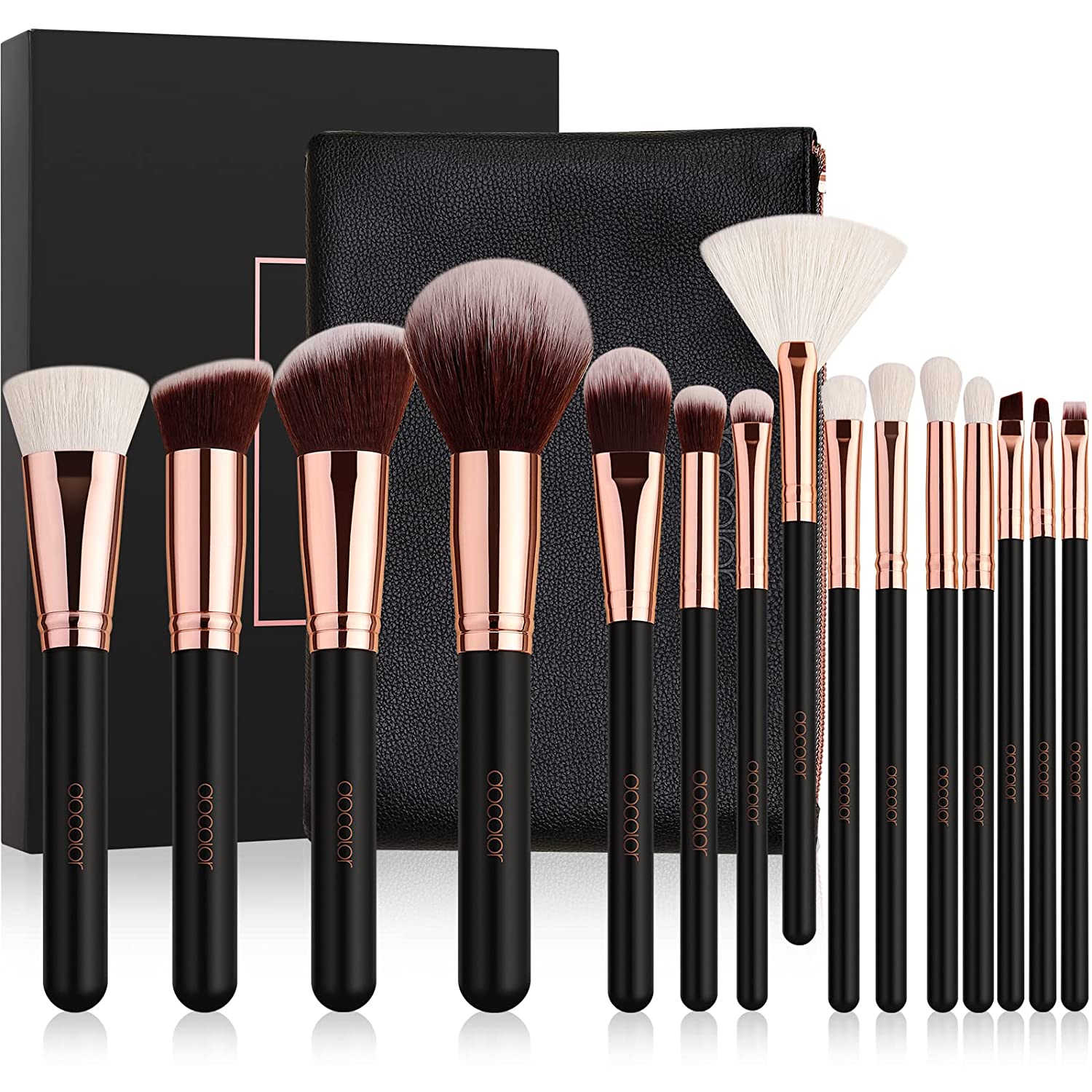 Docolor: 15-piece makeup brush set