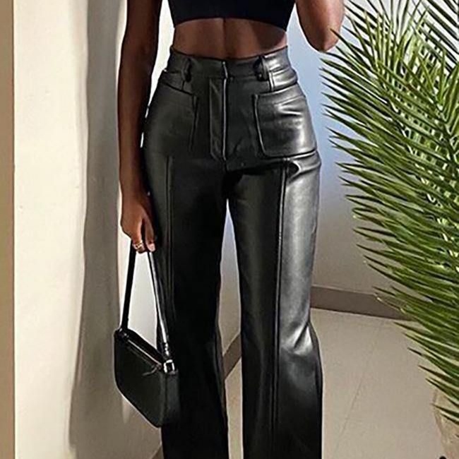 faux leather pants