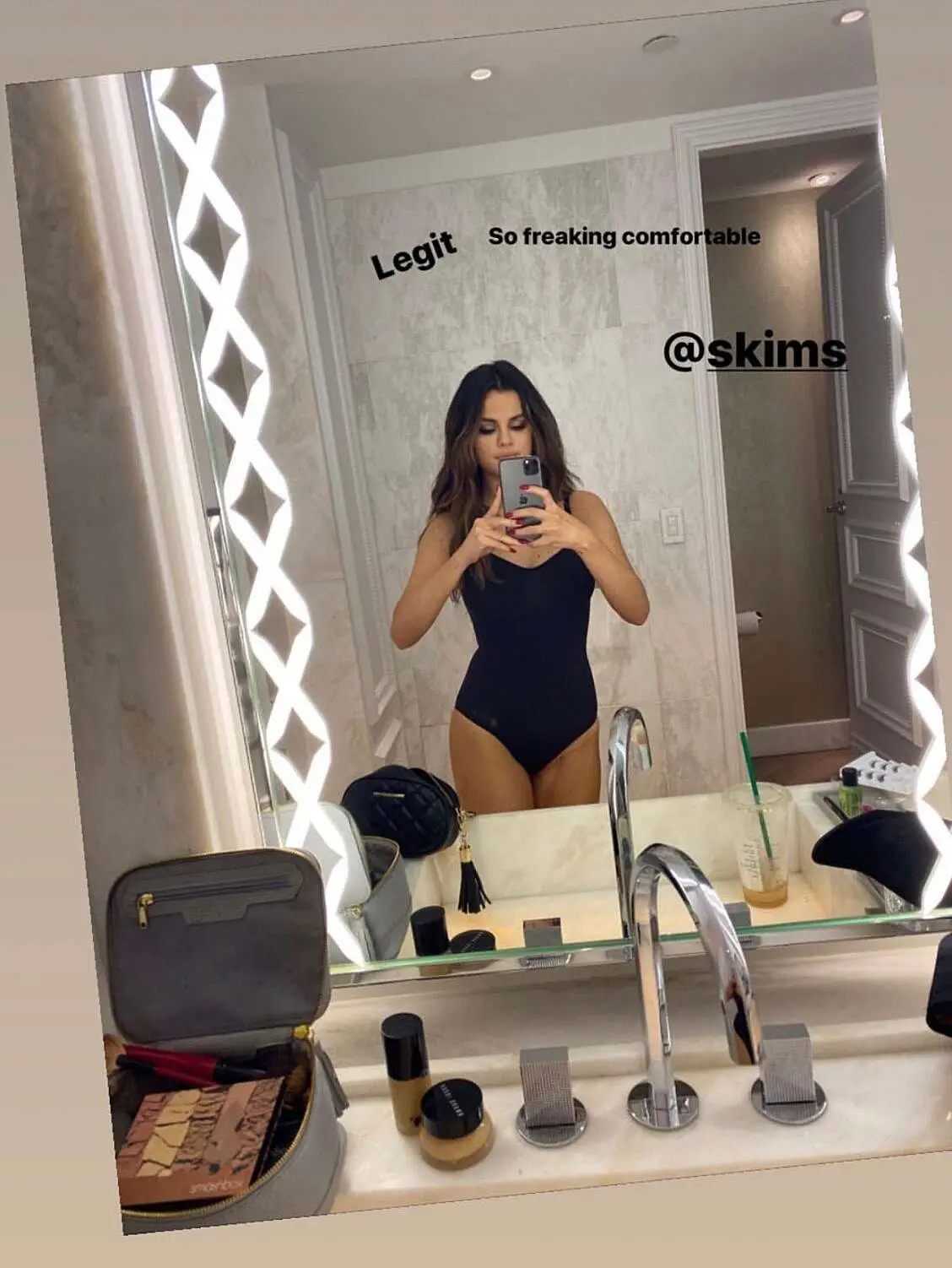 Selena Gomez in SKIMS bodysuit