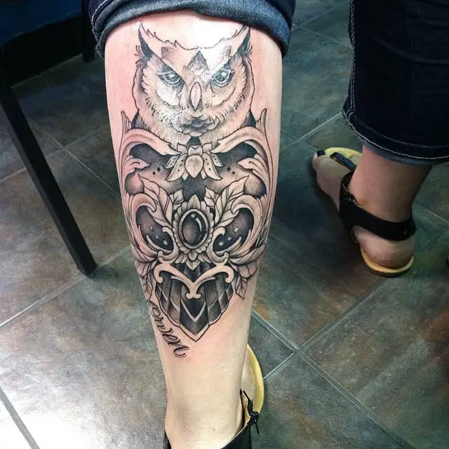 animal calf tattoos