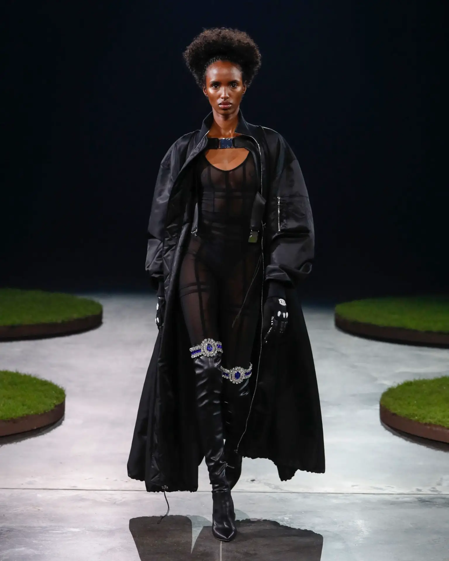 dark look from London top fashion weeks 2022