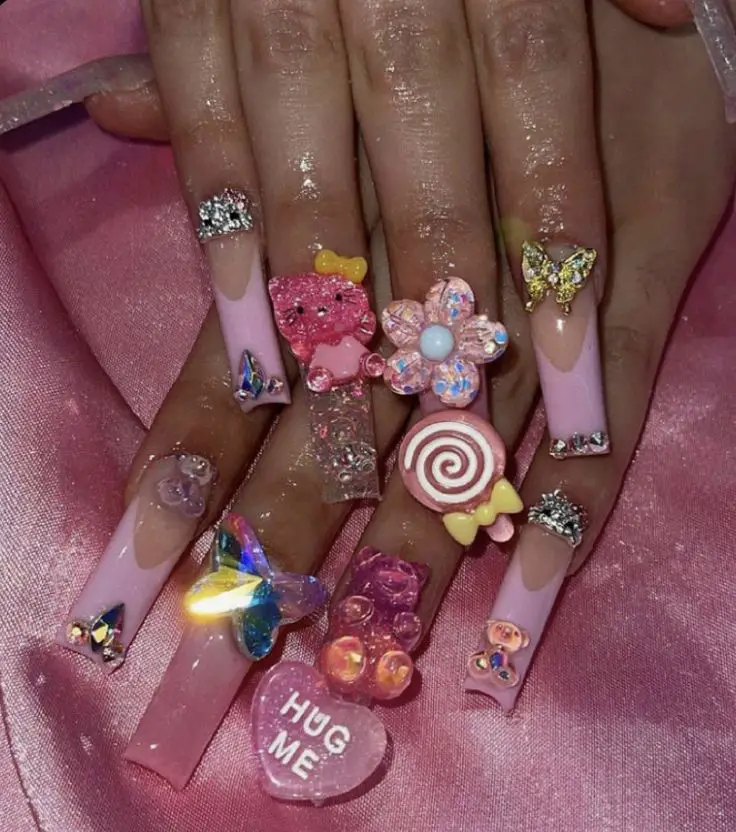 3d charms on nails