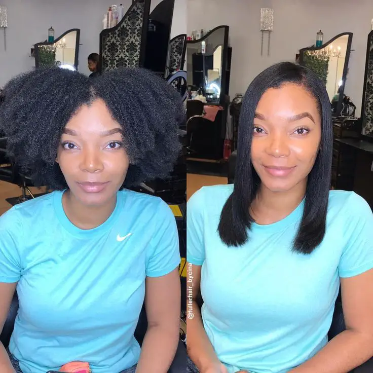 silkpress natural hairstyles