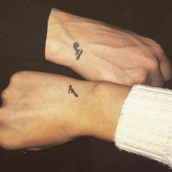 small sister meaning tattoos for 2