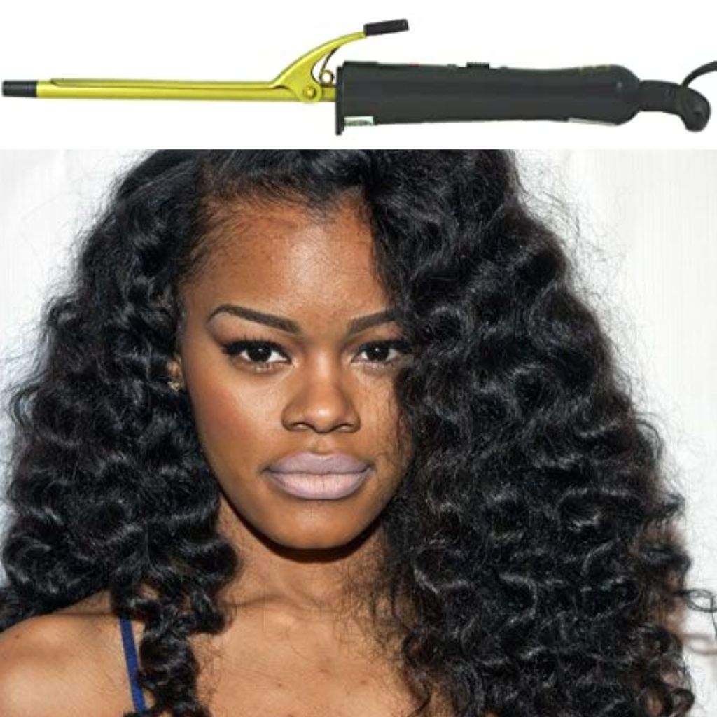 5/8 culring iron sizes on Teyana Taylor curls