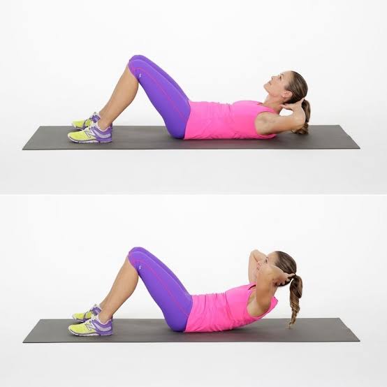 Crunches as a smaller waist workout