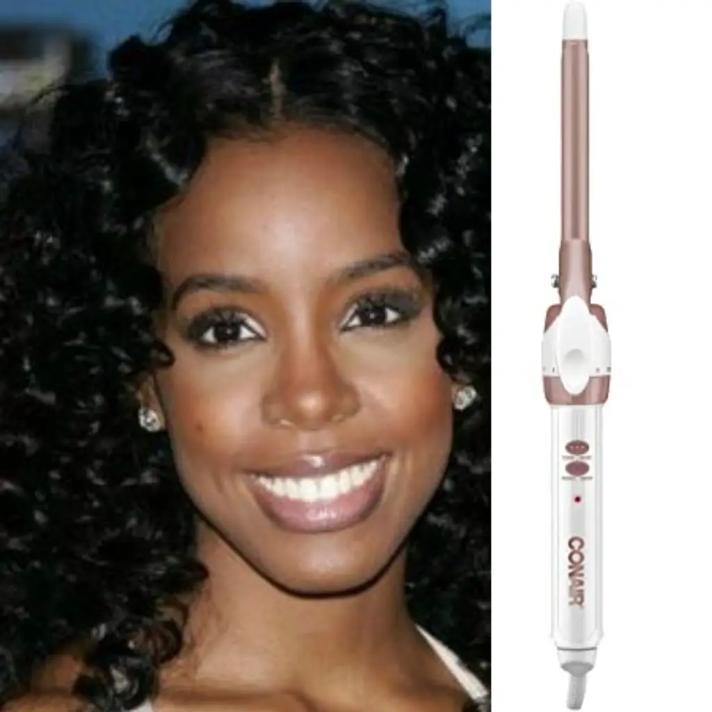 half inch curling iron sizes on Kelly Rowland